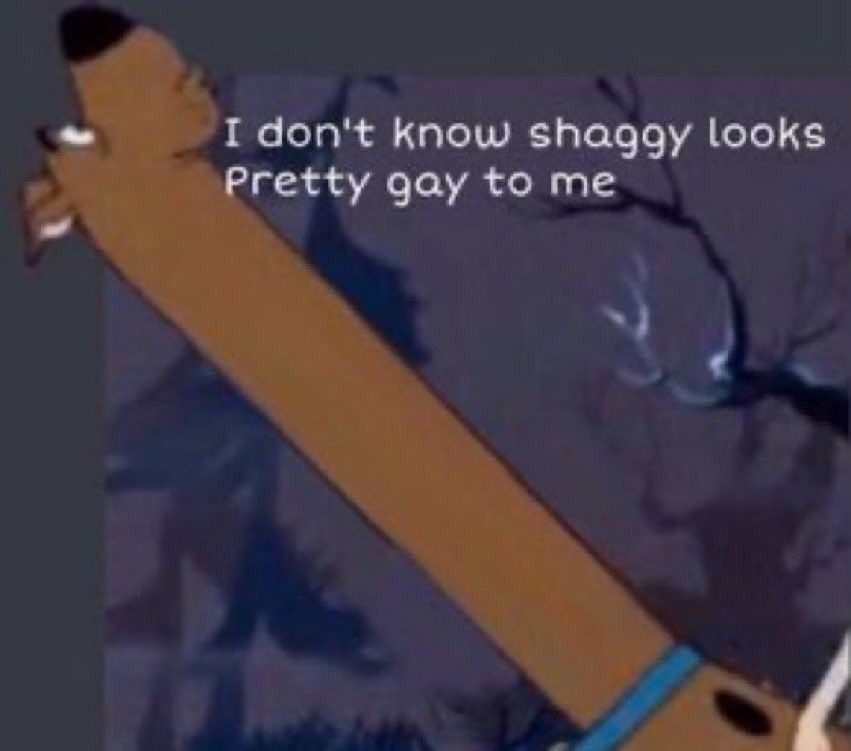 Long neck Scooby Doo Blank Meme Template