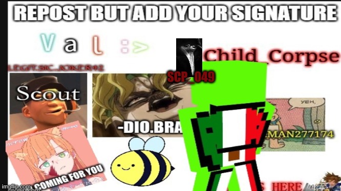 repost signature thingy thangy | SCP_049 | made w/ Imgflip meme maker