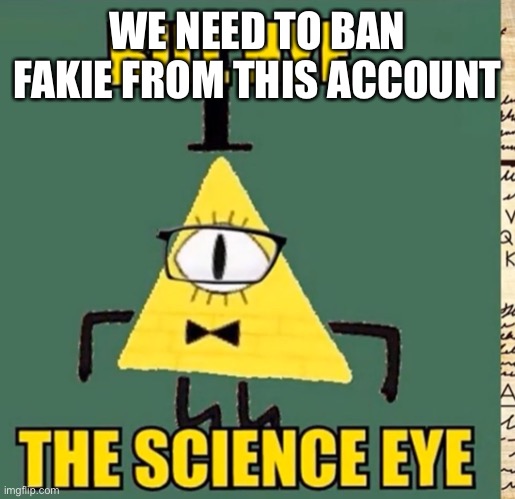 -Sunstorm | WE NEED TO BAN FAKIE FROM THIS ACCOUNT | image tagged in what | made w/ Imgflip meme maker