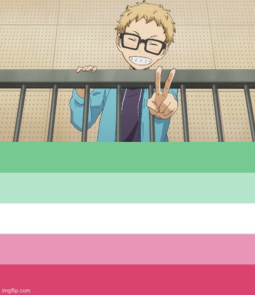 My Lock Screen and Home Screen because Val did it so now I’m doing it | image tagged in lock screen is tsukki,home screen is flag,lol | made w/ Imgflip meme maker