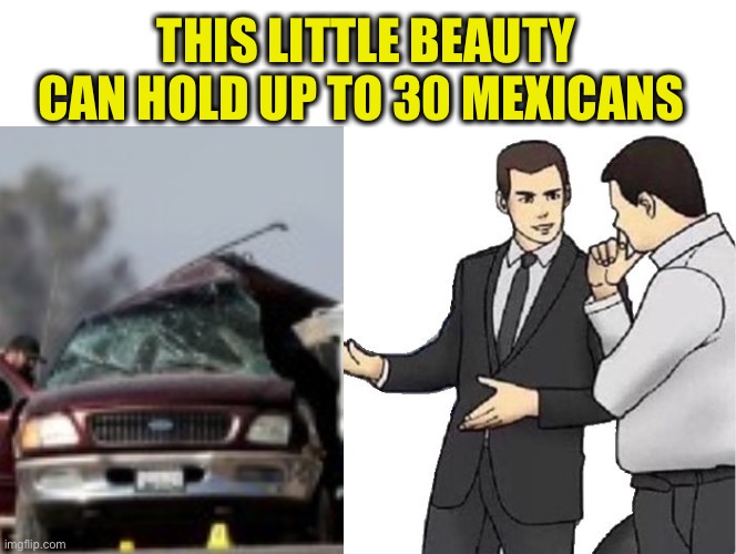 THIS LITTLE BEAUTY CAN HOLD UP TO 30 MEXICANS | made w/ Imgflip meme maker