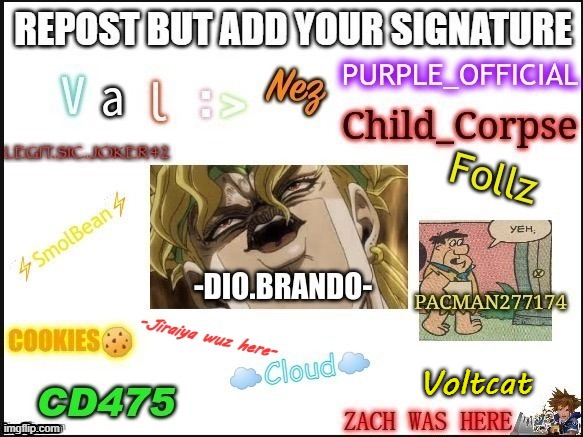 im Voltcat have a nice day peeps, oh and repost but with your name | Voltcat | image tagged in repost | made w/ Imgflip meme maker