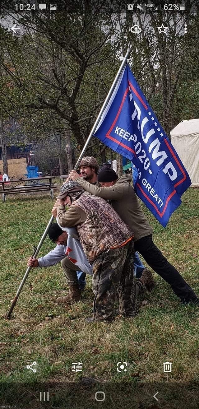 The cringe this time needs no explaining | image tagged in trump iwo jima | made w/ Imgflip meme maker