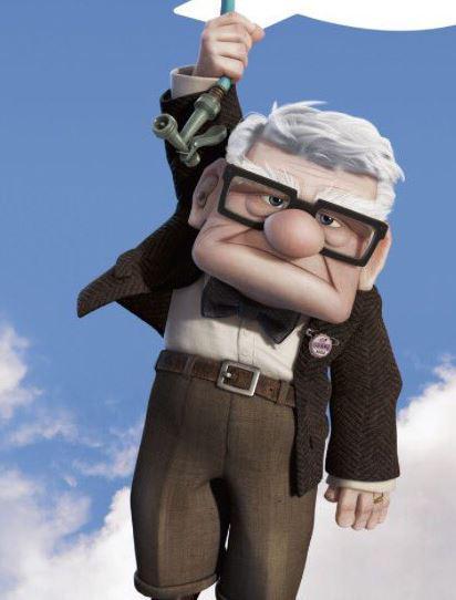 old guy from up Blank Meme Template