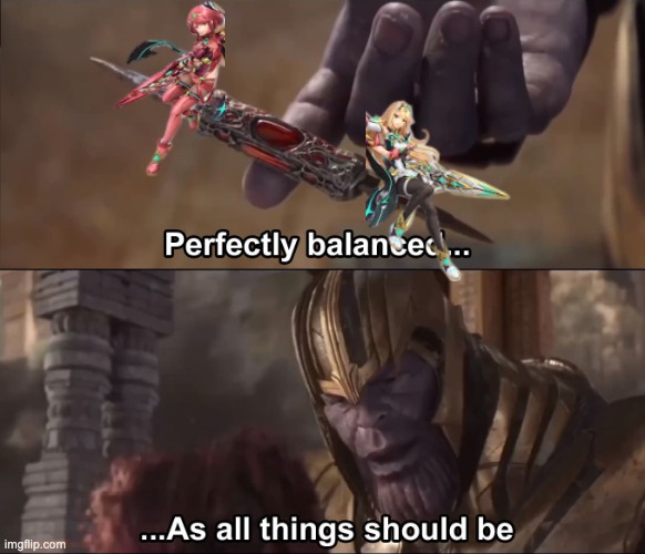 my thoughts on the presentation | image tagged in thanos perfectly balanced as all things should be,super smash bros | made w/ Imgflip meme maker