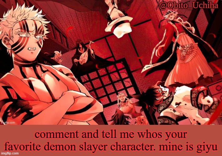 12 Demon Moons | comment and tell me whos your favorite demon slayer character. mine is giyu | image tagged in 12 demon moons | made w/ Imgflip meme maker