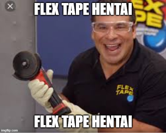 Flex Tape Man | FLEX TAPE HENTAI; FLEX TAPE HENTAI | image tagged in flex tape man | made w/ Imgflip meme maker
