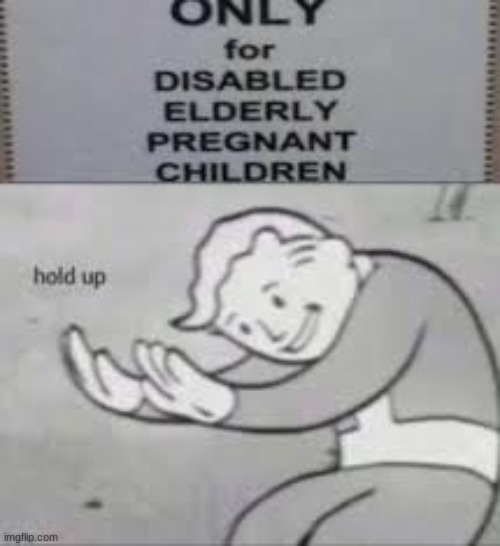 Now no- HOLD UP. | image tagged in fallout hold up | made w/ Imgflip meme maker