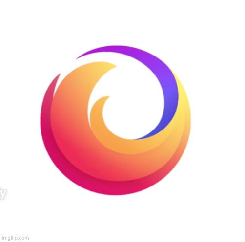 oversimpified firefox logo | image tagged in memes,funny,logo,firefox | made w/ Imgflip meme maker