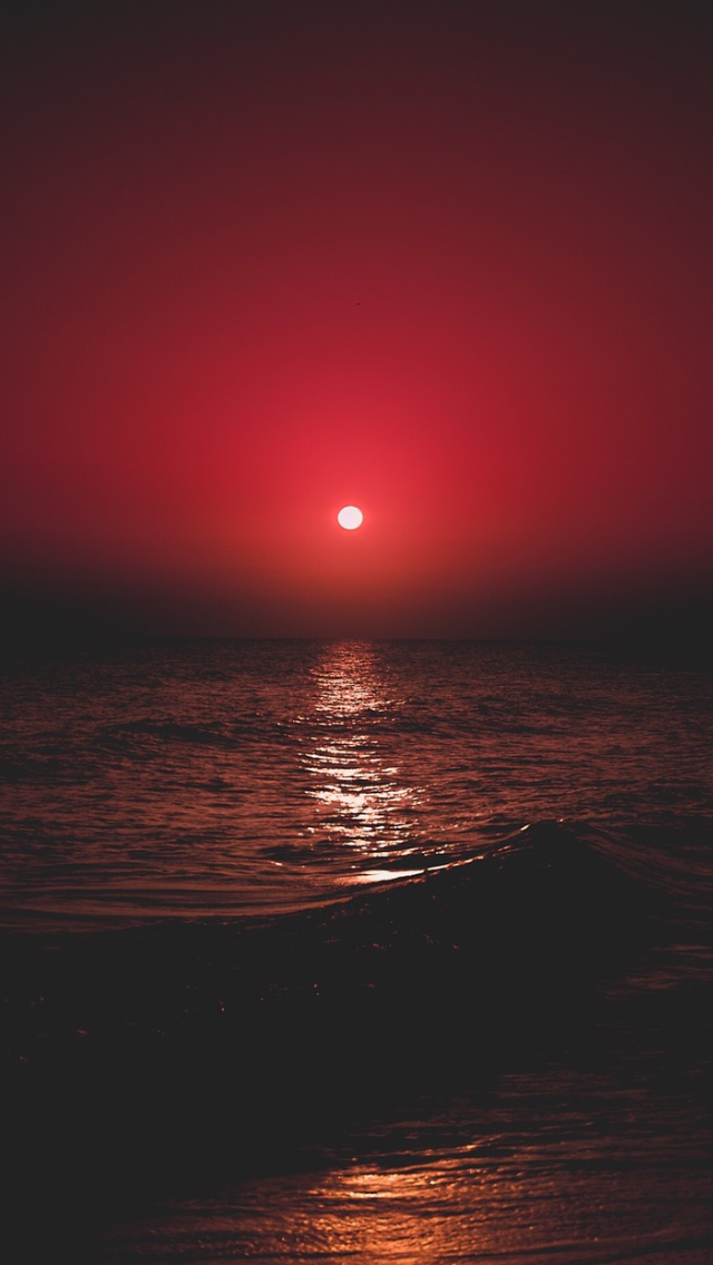High Quality red sunset Blank Meme Template