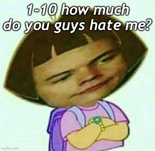 1-10 how much do you guys hate me? | made w/ Imgflip meme maker
