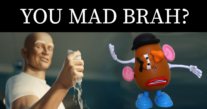 High Quality Mr Clean vs Mr Potato Head Blank Meme Template