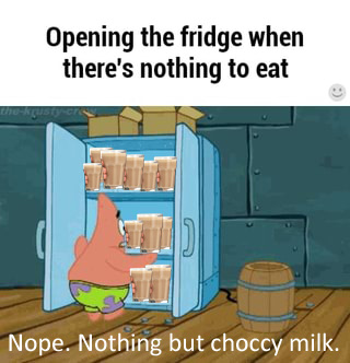 Nothing But Choccy Milk Blank Meme Template