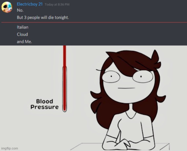 jesus christ | image tagged in jaiden animations blood pressure | made w/ Imgflip meme maker