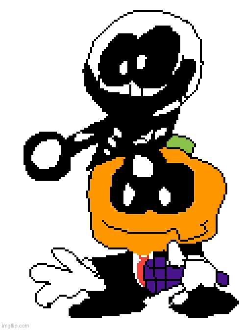So I tried to do some pixel Art | image tagged in pixel,art,spooky month,friday night funkin,memes,sr pelo | made w/ Imgflip meme maker