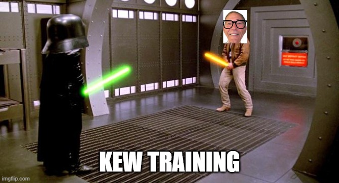 I see your Schwartz is as big as mine | KEW TRAINING | image tagged in i see your schwartz is as big as mine | made w/ Imgflip meme maker