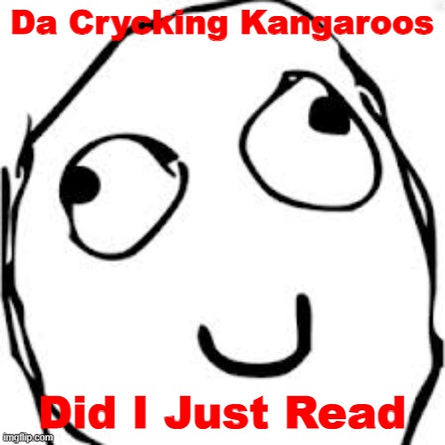 Derp Meme | Da Crycking Kangaroos Did I Just Read | image tagged in memes,derp | made w/ Imgflip meme maker