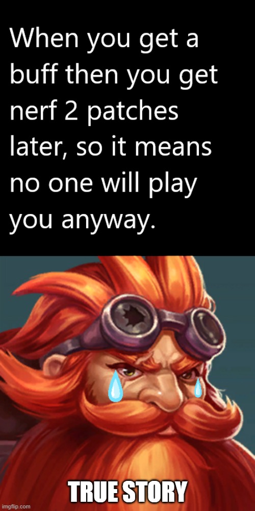 Sad because of nerf | TRUE STORY | image tagged in paladins,true story | made w/ Imgflip meme maker
