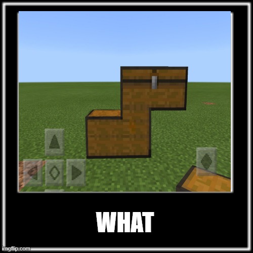 WHAT | image tagged in minecraft,what | made w/ Imgflip meme maker