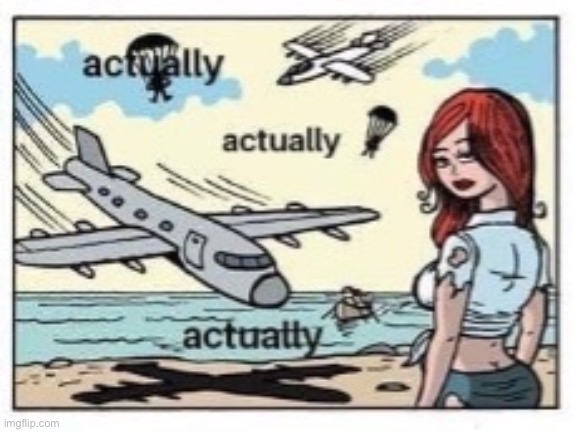 Actually planes (last panel only) | image tagged in actually planes | made w/ Imgflip meme maker