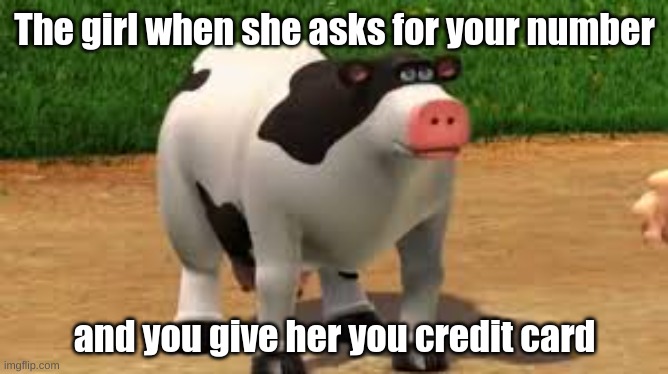 phone number | The girl when she asks for your number; and you give her you credit card | image tagged in idubbbz | made w/ Imgflip meme maker