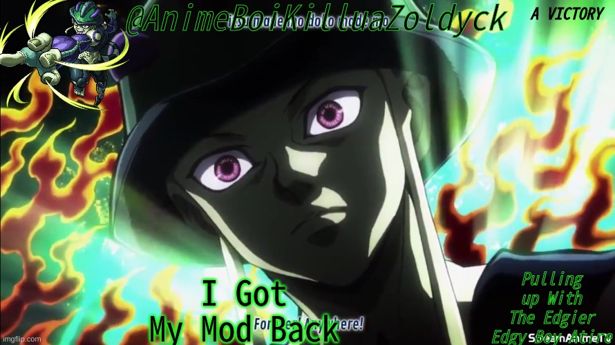Mereum | A VICTORY; I Got My Mod Back | image tagged in mereum | made w/ Imgflip meme maker