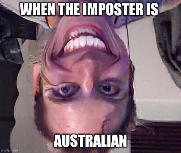 mod back pleeeeeeeaaase | WHEN THE IMPOSTER IS; AUSTRALIAN | made w/ Imgflip meme maker