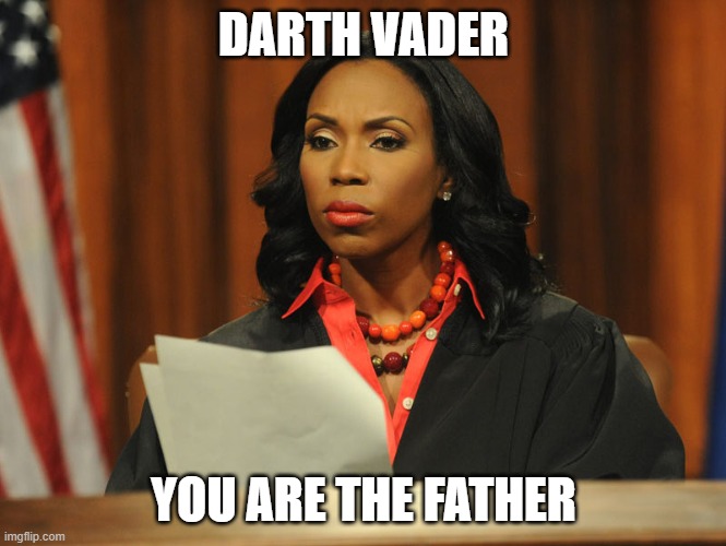 Paternity Court - Lauren Lake | DARTH VADER; YOU ARE THE FATHER | image tagged in paternity court - lauren lake,star wars,darth vader | made w/ Imgflip meme maker