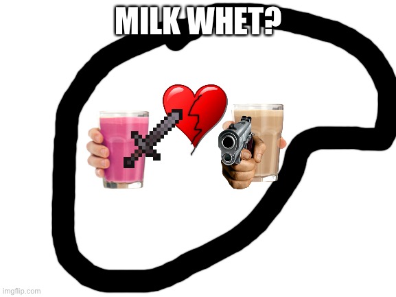Oof | MILK WHET? | image tagged in blank white template | made w/ Imgflip meme maker
