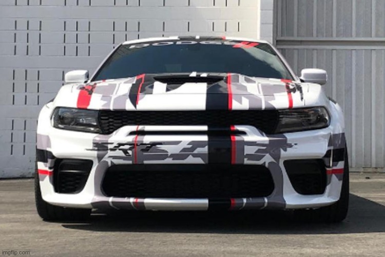 Dodge Failed To Hide This Badass Charger Hellcat | image tagged in badass car | made w/ Imgflip meme maker