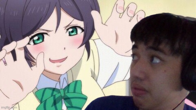 No Nozomi! Pls! | image tagged in anime,face reveal | made w/ Imgflip meme maker