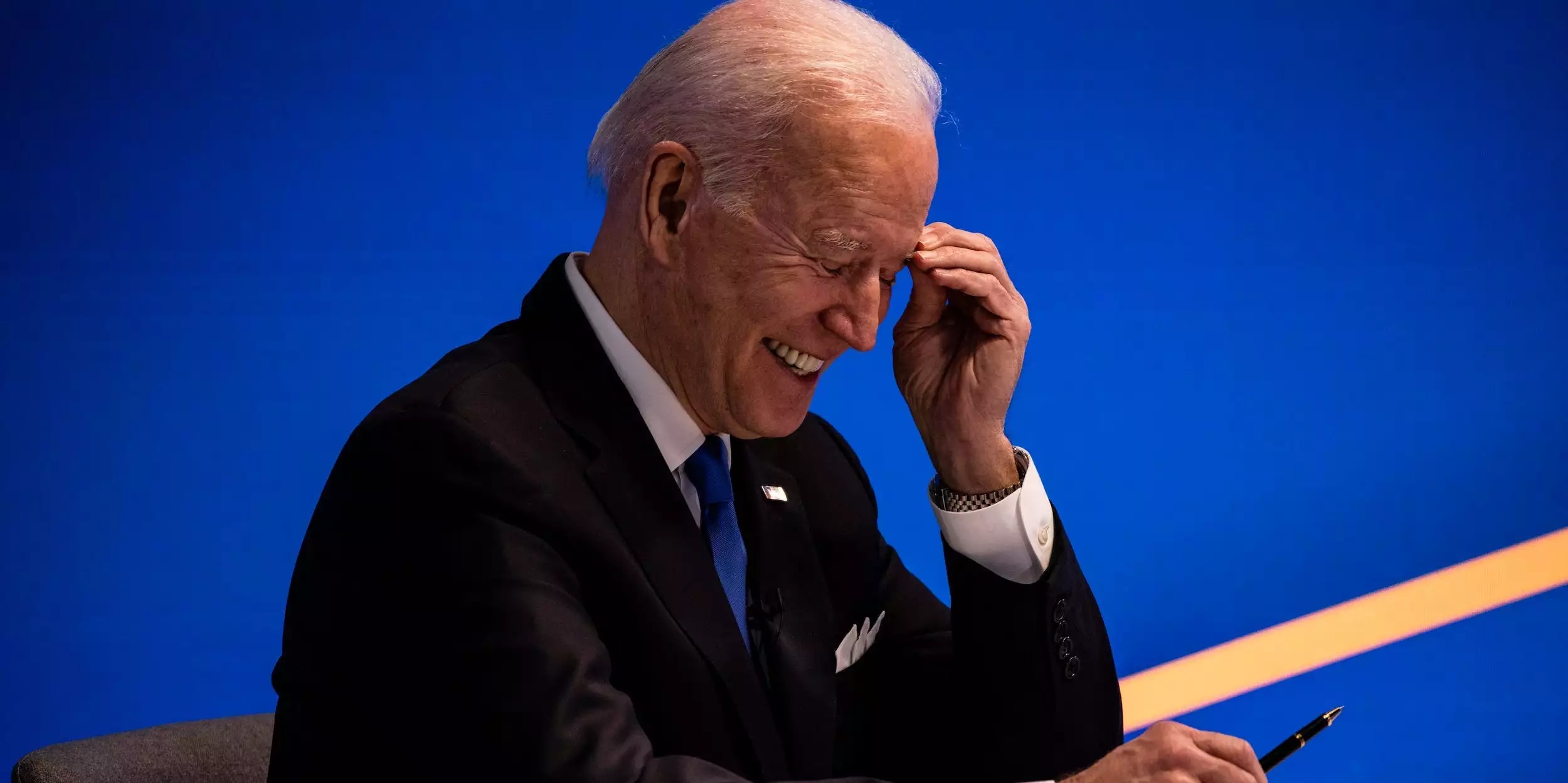 High Quality Joe Biden migraine Blank Meme Template