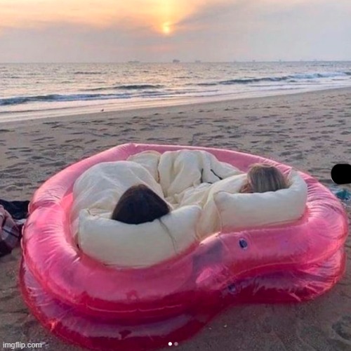Do you want to be in an inflatable heart on a beach near sunset with another human to destroy your peace and solitude? | image tagged in pathetic | made w/ Imgflip meme maker