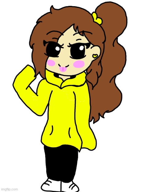 Also, since I'm back, have a chibi Lily I drew | made w/ Imgflip meme maker