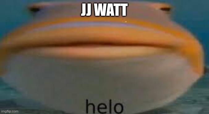 Fish Helo | JJ WATT | image tagged in fish helo | made w/ Imgflip meme maker