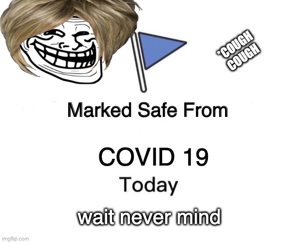 Marked Safe From Meme | *COUGH COUGH; COVID 19; wait never mind | image tagged in memes,marked safe from | made w/ Imgflip meme maker
