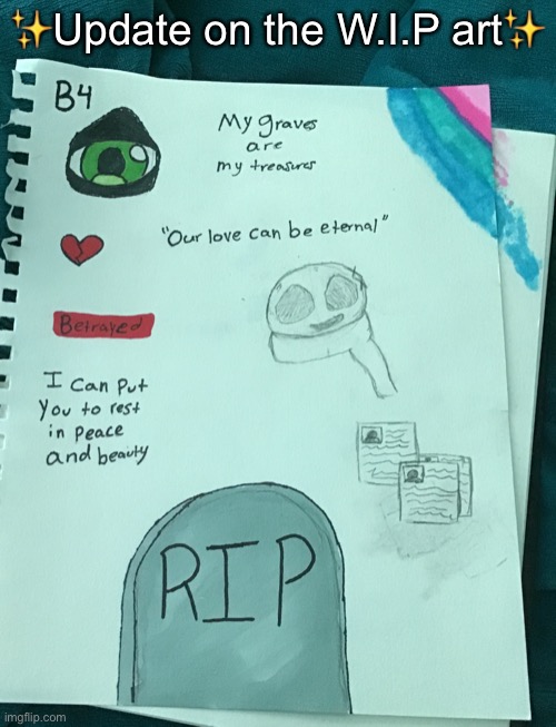 ✨Update on the W.I.P art✨ | made w/ Imgflip meme maker