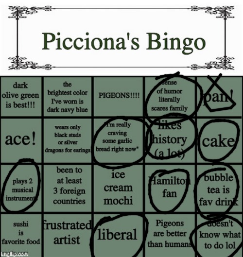 r a n d o m | image tagged in picciona's bingo | made w/ Imgflip meme maker