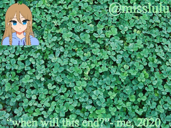 misslulu’s announcement template saint patricks day version Blank Meme Template