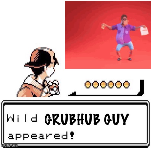 Blank Wild Pokemon Appears | GRUBHUB GUY | image tagged in blank wild pokemon appears,disney killed star wars,star wars kills disney | made w/ Imgflip meme maker
