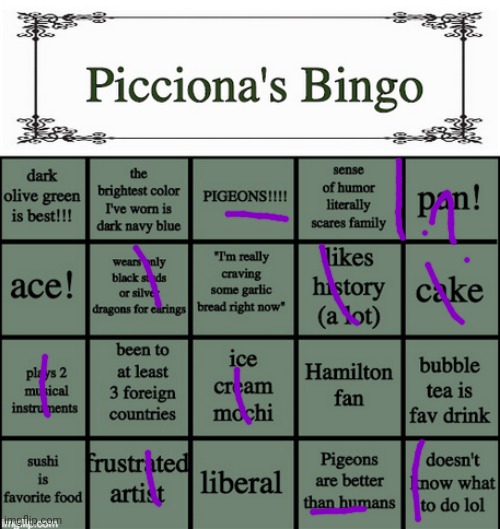 I mean i want to visit over 3 countries- | image tagged in picciona's bingo | made w/ Imgflip meme maker