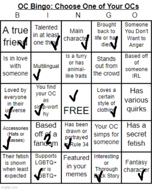My OC Rikka | image tagged in jer-sama's oc bingo | made w/ Imgflip meme maker