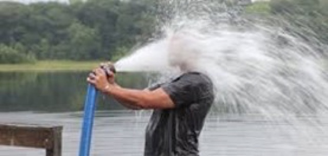 Drinking from a Fire Hose Blank Meme Template
