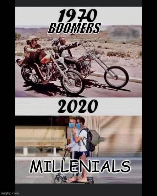 Boomers | BOOMERS; MILLENIALS | image tagged in boomer | made w/ Imgflip meme maker