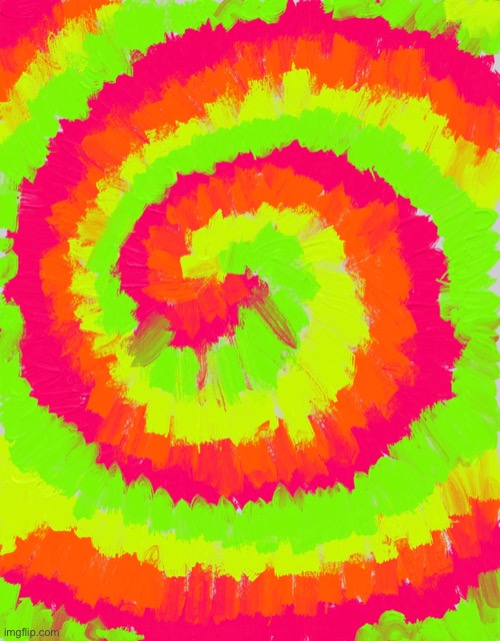 Low key sucks but I’m posting it anyways. Digital painting of tie dye cause why not (aka I got very bored) | made w/ Imgflip meme maker