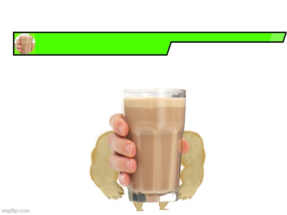 choccy milk boss fight | image tagged in blank white template | made w/ Imgflip meme maker