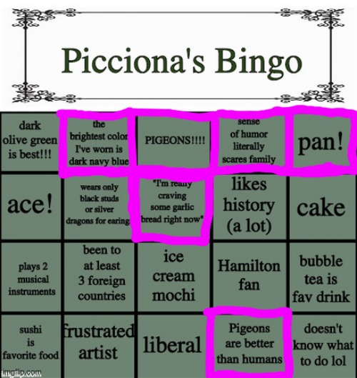 E | image tagged in picciona's bingo | made w/ Imgflip meme maker