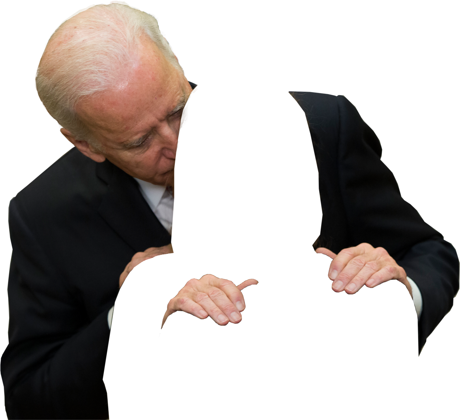 High Quality Joe Biden sniffing Blank Meme Template