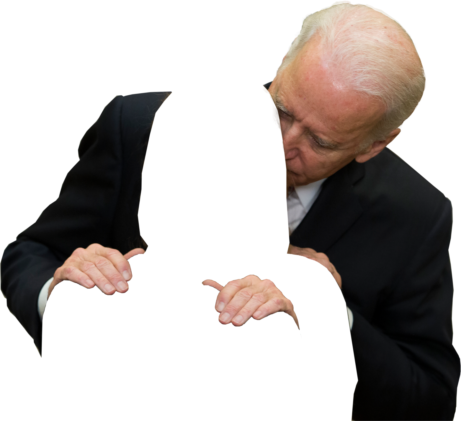 High Quality Joe Biden sniffing - flip Blank Meme Template