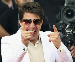 Tom Cruise pointing Blank Meme Template